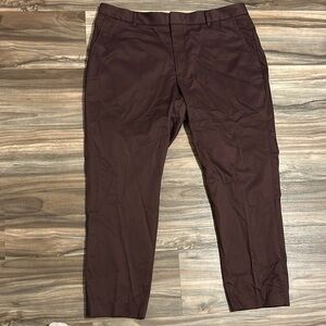 Bonobos Pants Men's Size 38x32 Weekday Warrior Thursday Straight Burgundy EUC